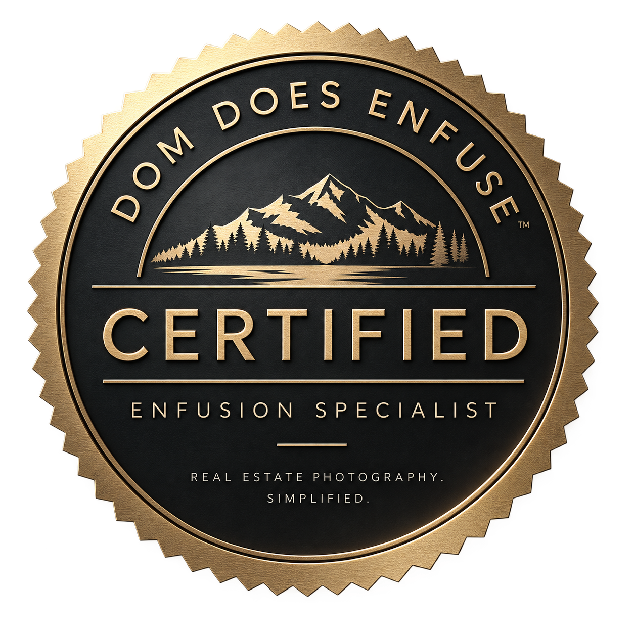 Dom Does Enfuse Certified Enfusion Specialist seal
